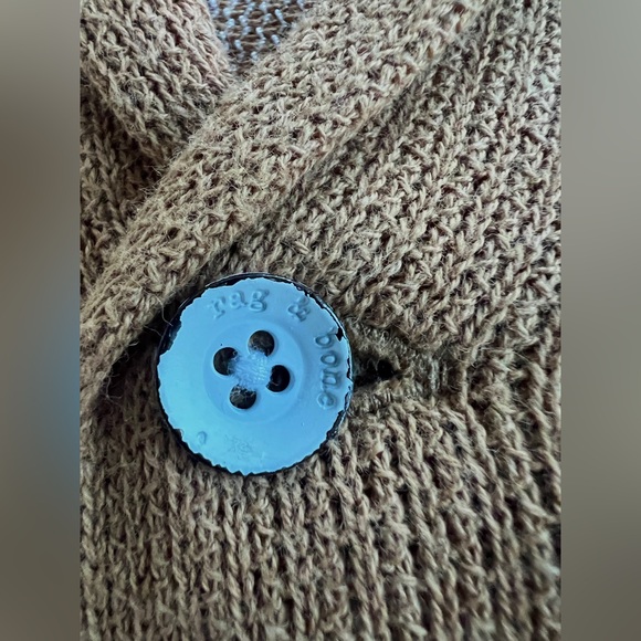 Rag & Bone knit sweater polo tan/camel/ - Picture 8 of 16
